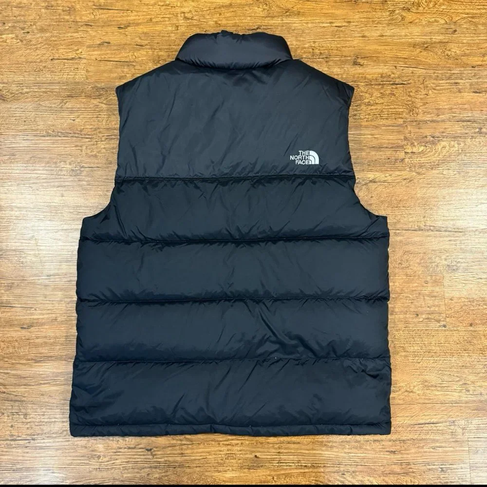 The‎ North Face Nuptse Black Goose Down Full Zip 700 Puffer Jacket Vest Men's L